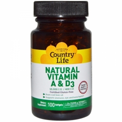 Natural Vitamin A&D3 10000 IU/400 IU
