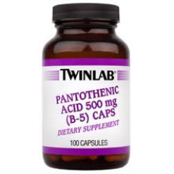 Pantothenic Acid 500 mg (B-5) Caps