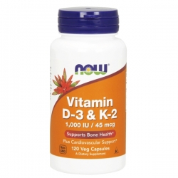 Vitamin D-3 & K2 1000 IU/45 mcg
